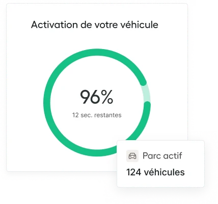 Écran de connexion d'un véhicule sans boîtier dans Evera Fleet.