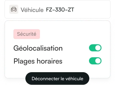 Réglages de confidentialité et de conservation des données de position.