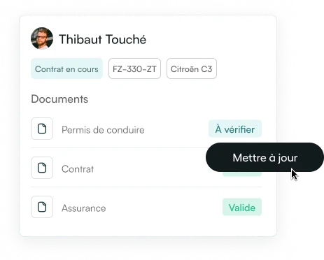 Contrôle de la validité des permis de conduire.