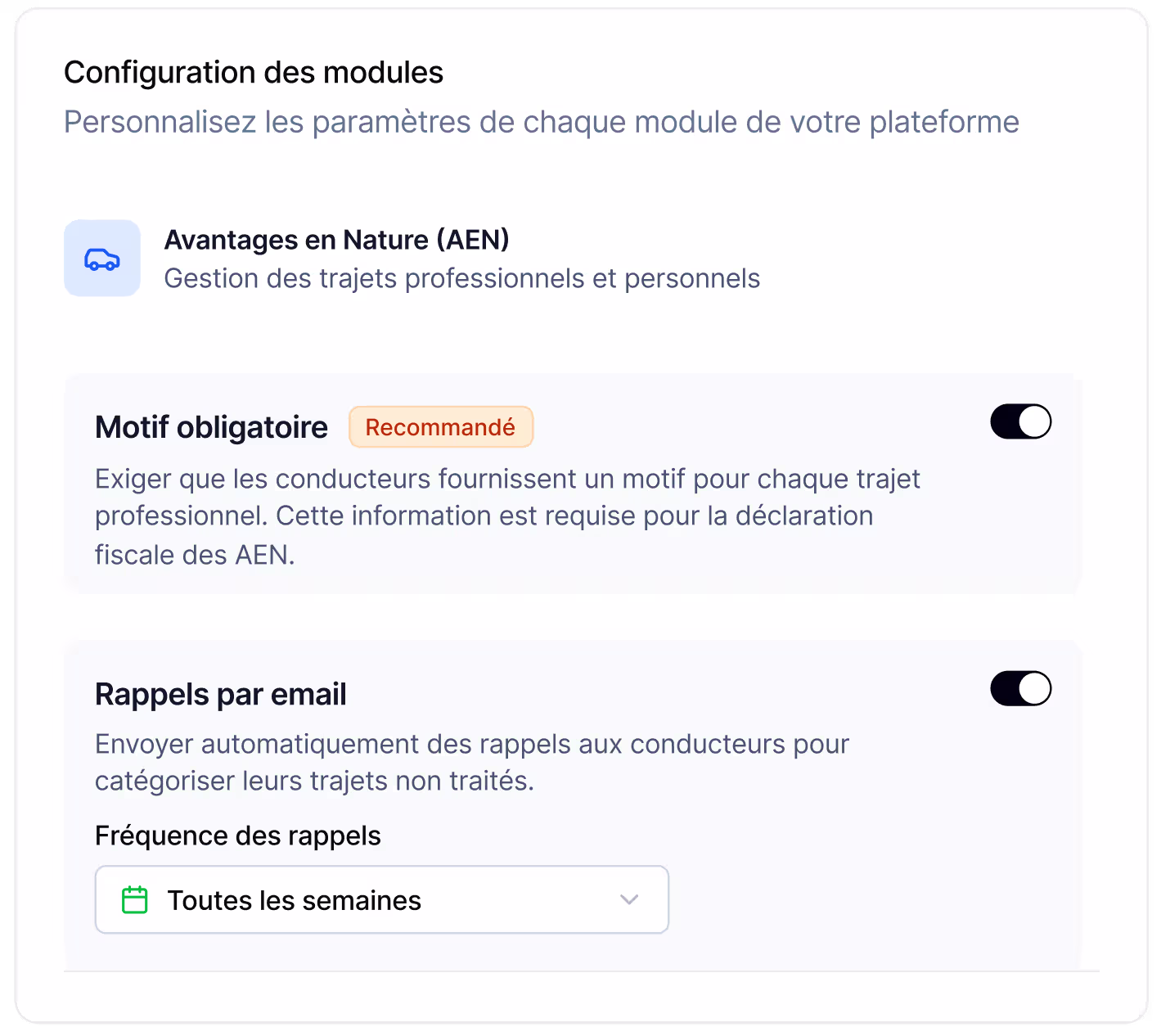 Paramétrage des avantages en nature pour la paie